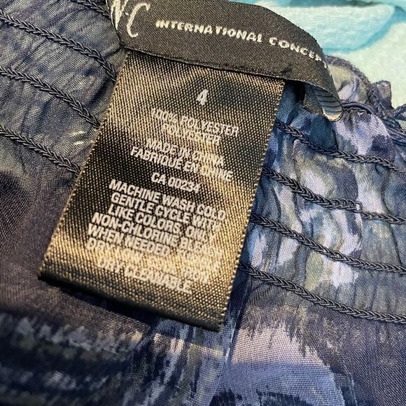 SHEER Paisley Chiffon Tunic Blouse 💚🌻 - Picture 5 of 10